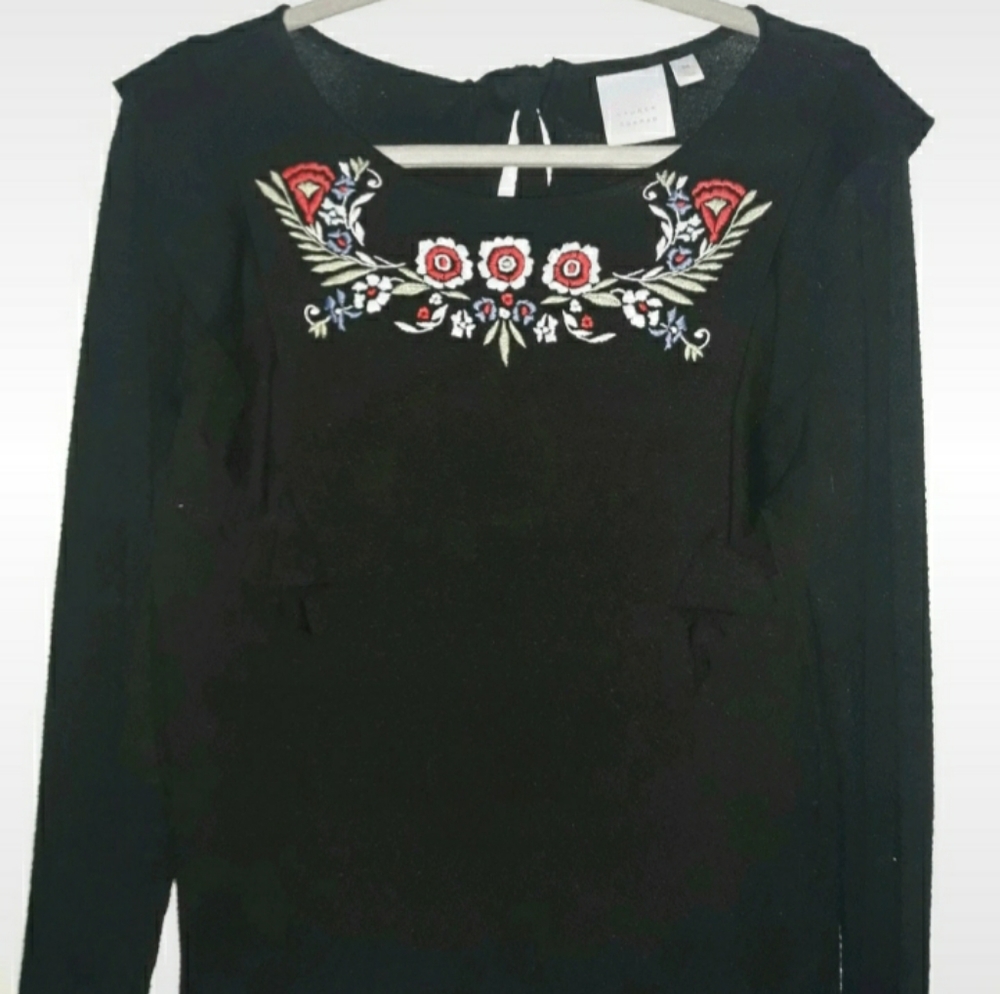 Floral Embroidered Top